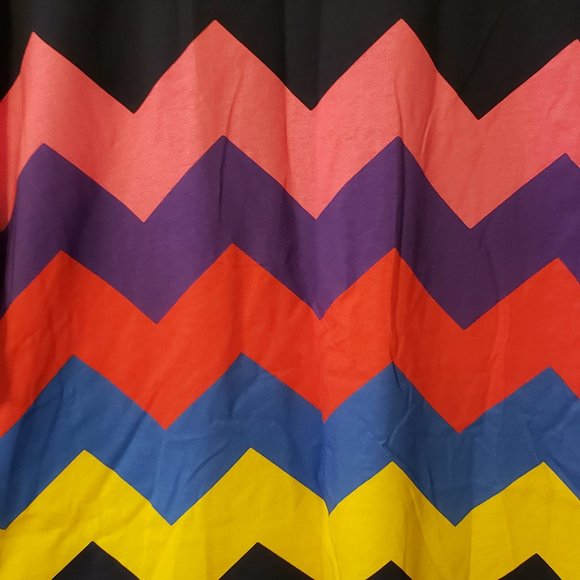 NWT House of Holland Zig Zag Tee Dress Sz 8 ASOS - Picture 7 of 8